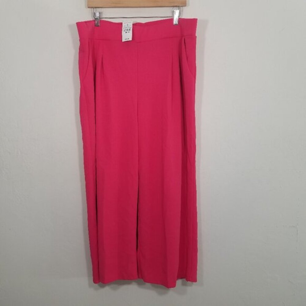 NWT Ashley Stewart Pull-On Crop Pink Pants Plus Size 18/20